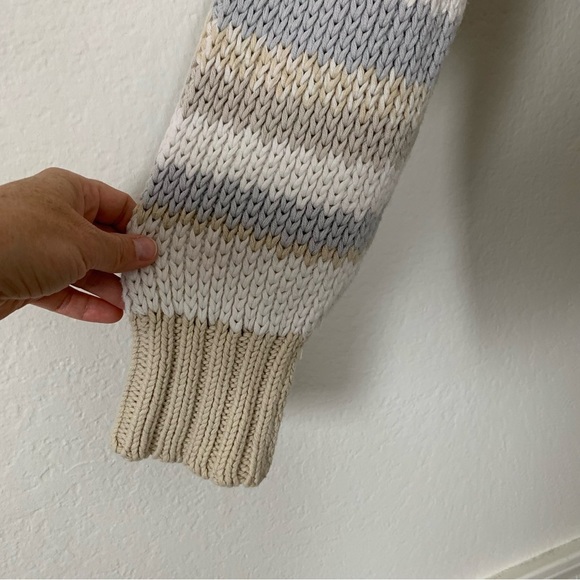 Free People Devon Gravity Combo Open Knit Cropped Crewneck Pullover Sweater - Picture 6 of 16